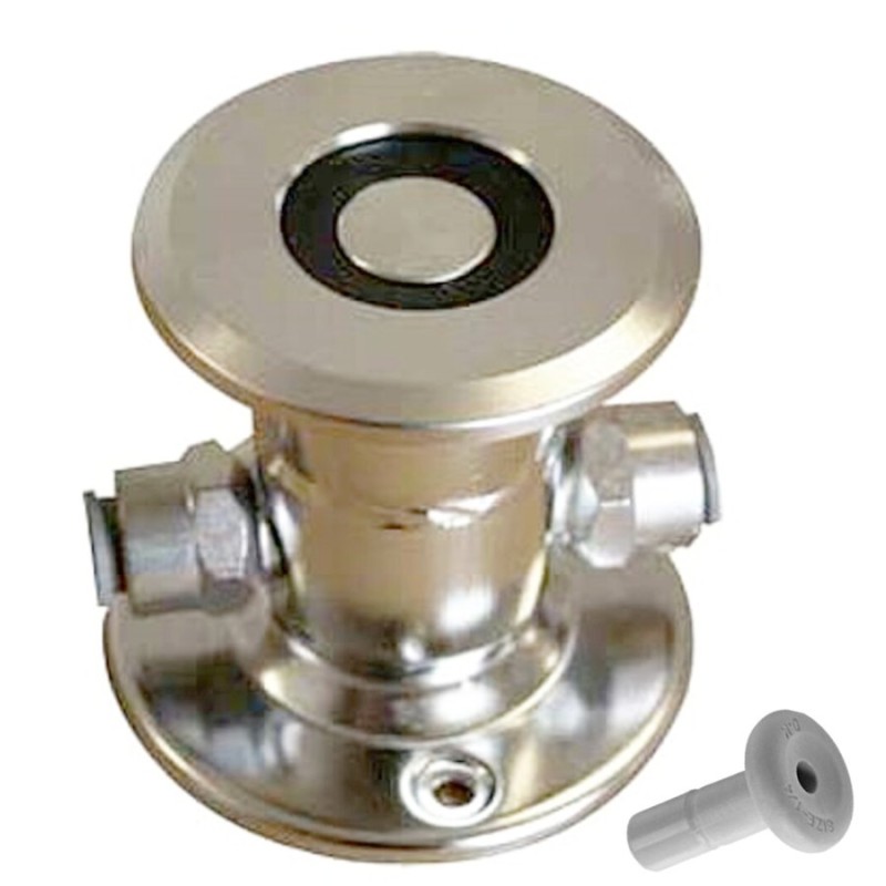 Tête de rincage type A plate MicroMatic avec 2 raccords John Guest 3/8"