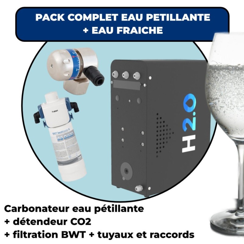 Ensemble pompe bière eau pétillante 4 robinets classique élégance