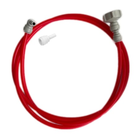 Tuyau air comprimé 1.7m pour tireuse à bière Lindr 3/8"mm Kontakt 40K 70K avec adapatateur 5/16"