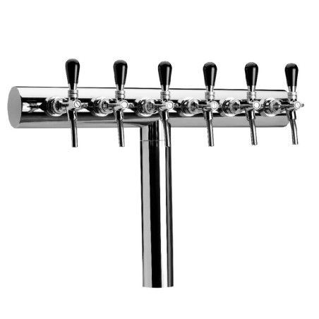 Ensemble de pompe à bière colonne inox "Orleans" 130L/h pour 6...