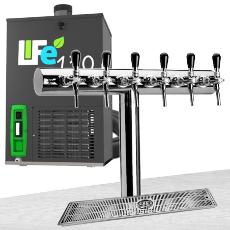 Ensemble de pompe à bière colonne inox "Orleans" 130L/h pour 6...