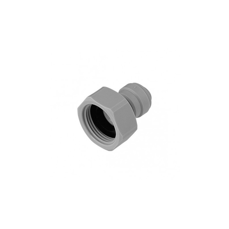 Raccord rapide tube femelle 3/8" Ø ± 10 mm / filetage femelle 5/8" DMfit John Guest pour pompe à bière