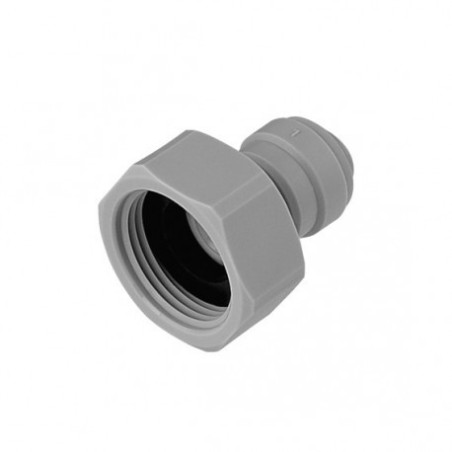 Raccord rapide tube femelle 3/8" Ø ± 10 mm / filetage femelle 5/8" DMfit John Guest pour pompe à bière