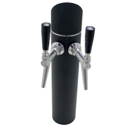 Colonne Venise en aluminium noir mat pompe à bière