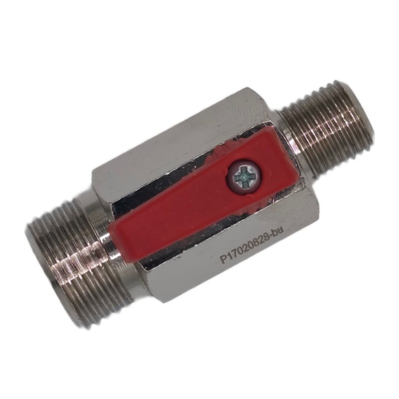 Vanne filetages mâle 1/4" x mâle 1/2"