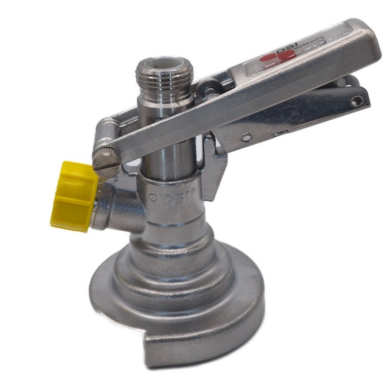 Tête de fût  A système (tête plate) DSI   raccord CO2 5/8" bière 5/8"