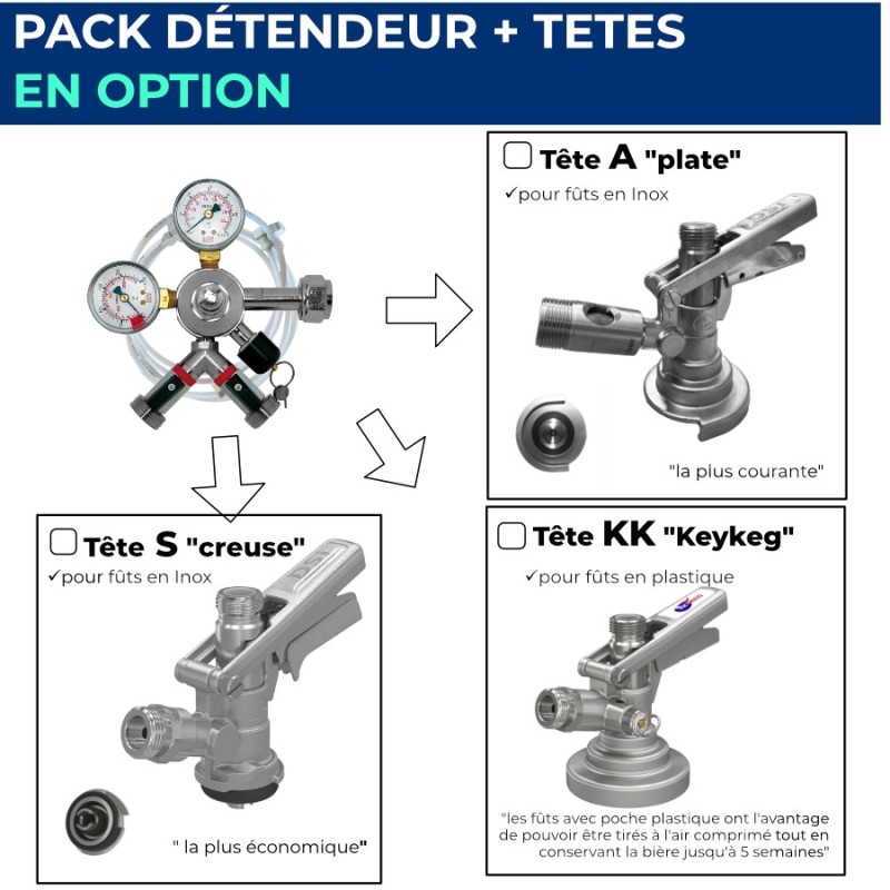 Tireuse à bière froid sec pro OPREMA 25 L/h 1 robinet