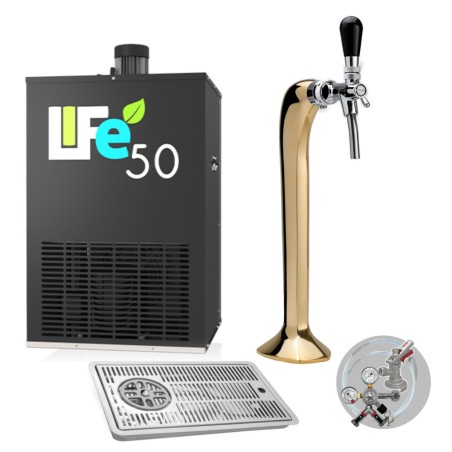 Ensemble Life 50 avec colonne dorée