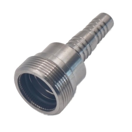 Raccord de rinçage cannelé pour robinet bière 30mm
