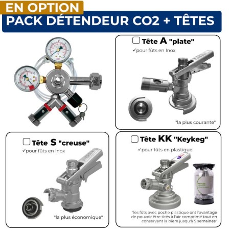 Pompe à bière SELBACH BN 130 MAXI bain d'eau 130 L/h 6...
