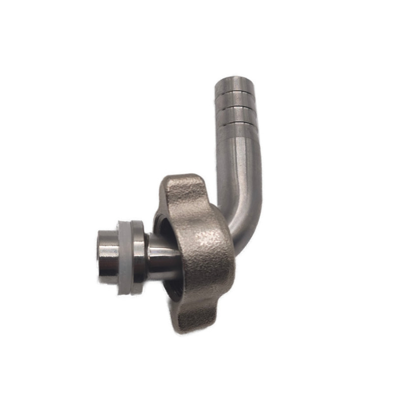 Raccord cannelé 1/2" 10mm  coudé