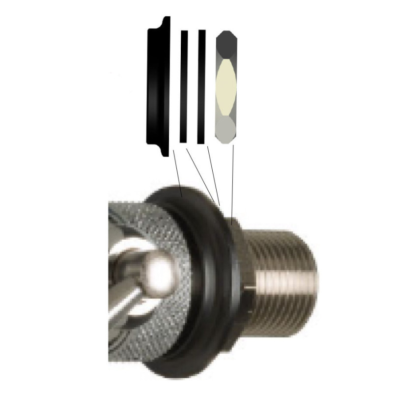 Kit de fixation robinet  5/8" pour  tireuse à bière