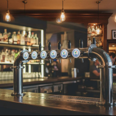 Pack pompe à bière 175L/h avec colonne "Bridge" led pour 8 robinets de boissons