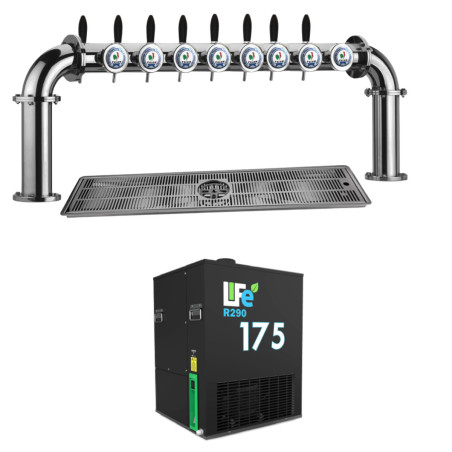 Ensemble complet pompe à bière 8 robinets