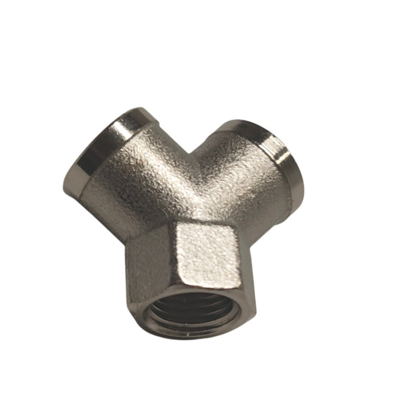Raccord Y  femelle 1/4" 2 x femelle 1/4"