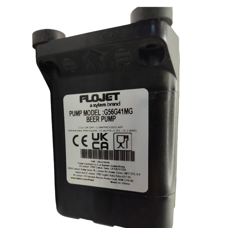 Pompe bière FLOJET G56 à Air ou CO2 avec raccords JG 3/8"