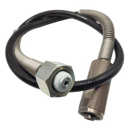 Tuyau CO2 HP haute pression MICROMATIC femelle femelle 1,0m avec serrage manuel
