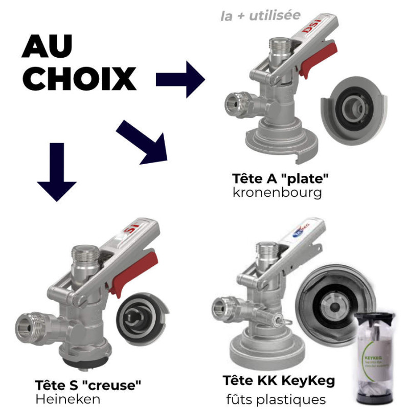 Tireuse à bière pro OPREMA noir froid sec 25l/h sans CO2