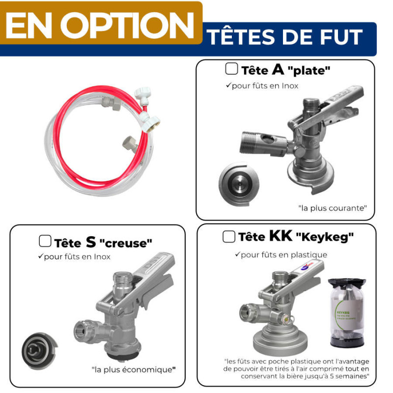 Tireuse à bière OPREMA froid sec 25 L/h sans CO2