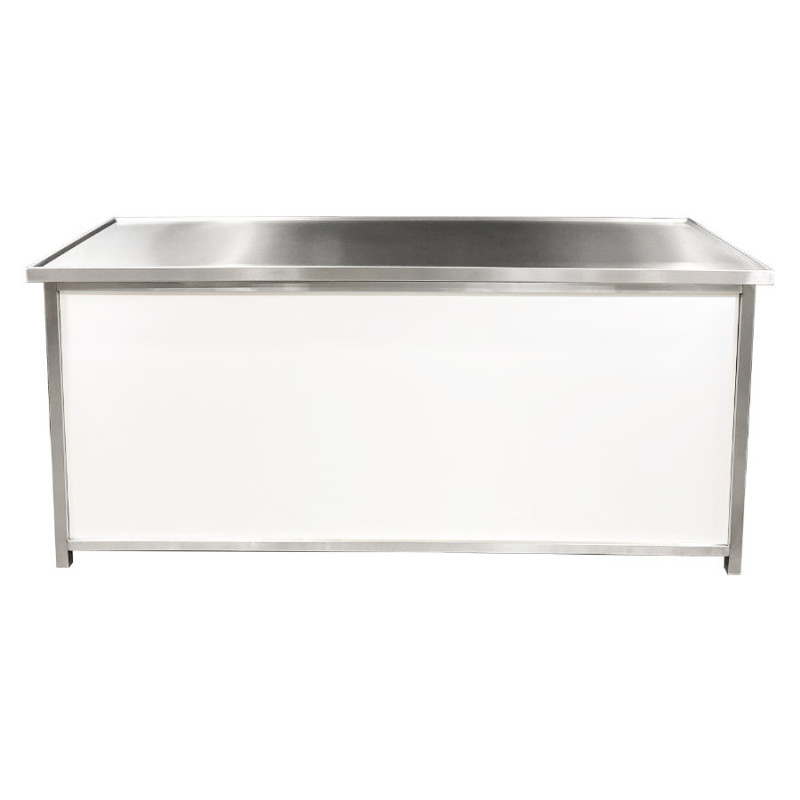Meuble comptoir inox 2000x700x900mm