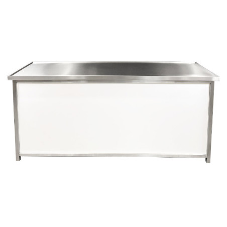 Meuble comptoir inox 2000x700x900mm