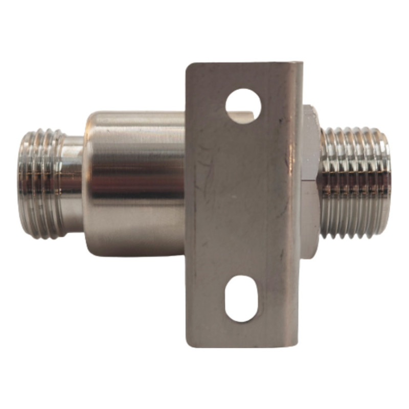 Vanne inox  MICRO MATIC filetage mâle 2x 5/8"  Ø7mm avec support mural