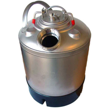 Pack Sanitation inox 9l MicroMatic pour tête Keykeg avec 100 billes et 10 sachets alcalin