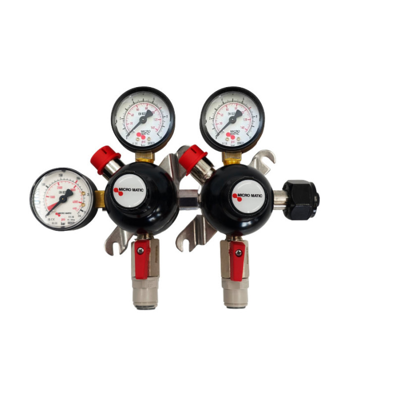 Détendeur MICRO MATIC Perfect Plus batterie 2 sorties 7bar  JG 3/8"