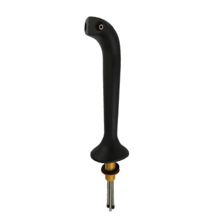 Colonne noir mat "Classique " de pompe à bière pour 2 robinets