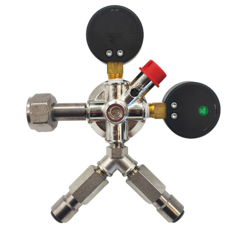 Détendeur  MicroMatic PerfectPlus 100 pour CO² ou Azote _2 sorties vanne JG 3/8" _4bar