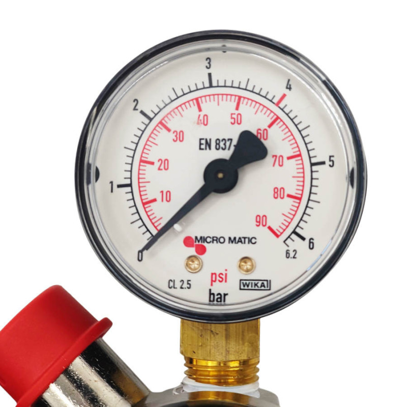 Détendeur  MicroMatic PerfectPlus 100 pour CO² ou Azote _2 sorties vanne JG 3/8" _4bar