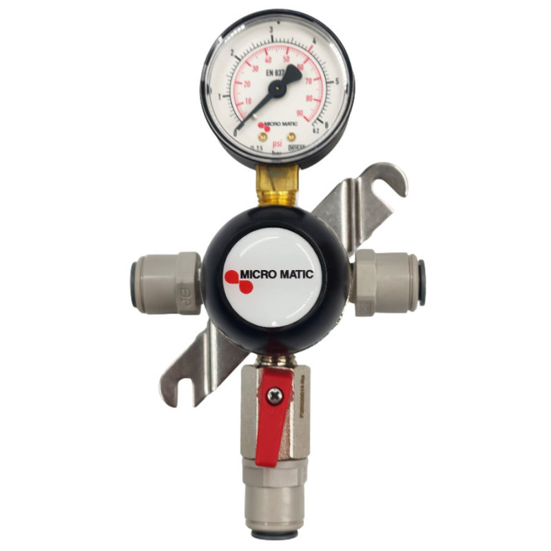 Détendeur secondaire MICRO MATIC PERFECT PLUS 50 1 sortie 4 bar pour bière, vin pétillant ou soda  John Guest