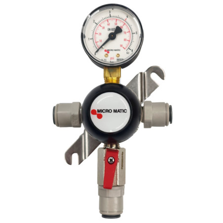 Détendeur secondaire MICRO MATIC PERFECT PLUS 50 1 sortie 4 bar pour bière, vin pétillant ou soda  John Guest