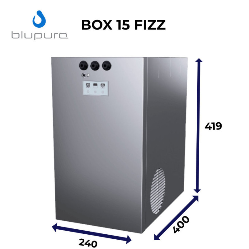 Fontaine à eau gazeuse rafraichie BluPura Fizz 15l/h