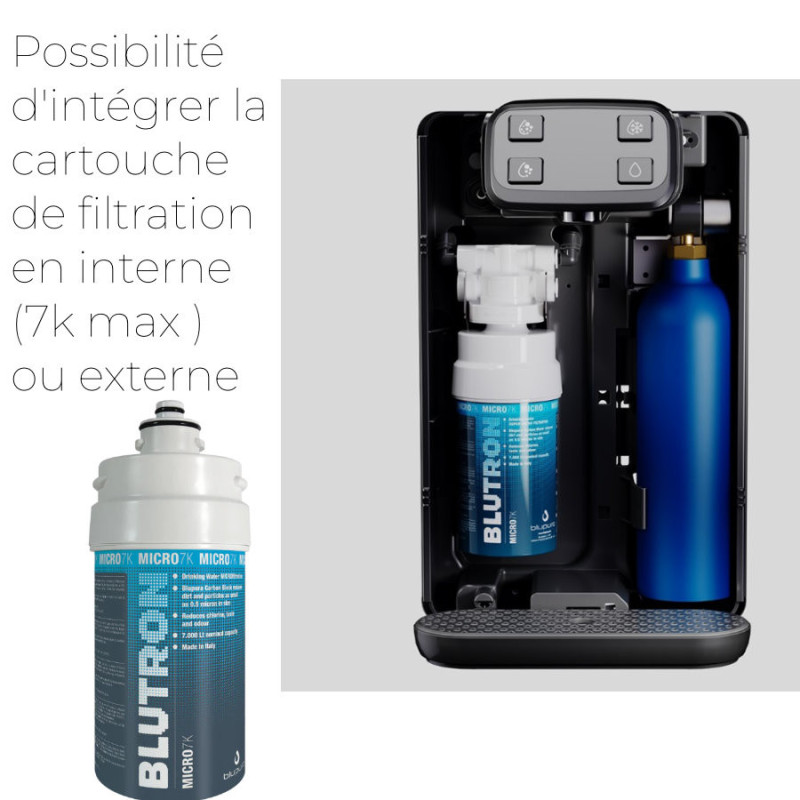 Fontaine à eau gazeuse pétillante et rafraîchie BluPura Rebel 30 Fizz
