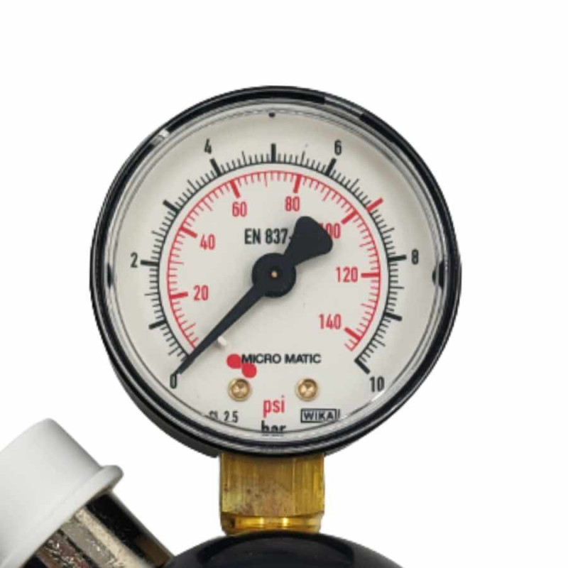Détendeur  MicroMatic PerfectPlus 100 _7 bar_ CO²  (ou Azote)  JG 3/8" avec tuyau haute pression  1,5m manuel