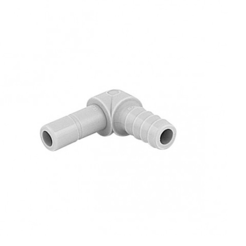 Raccord rapide coudé tube mâle 3/8" /cannelure 5/16" 8mm  DMfit John Guest