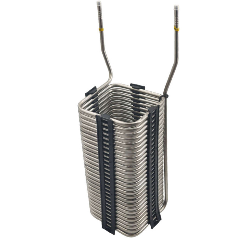 Serpentin Inox n°8   145x145x300 mm longueur 13m pour ligne de bière ou autre boisson