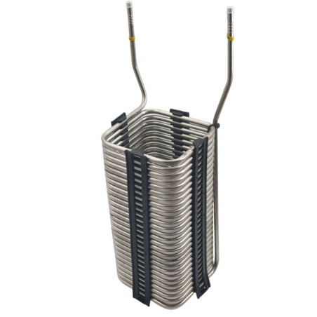 Serpentin Inox n°8 145x145x300 mm longueur 13m pour ligne de bière ou autre boisson