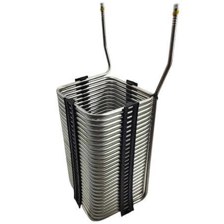 Serpentin Inox n°7 170x170x300 mm longueur 14m pour ligne de bière ou autre boisson