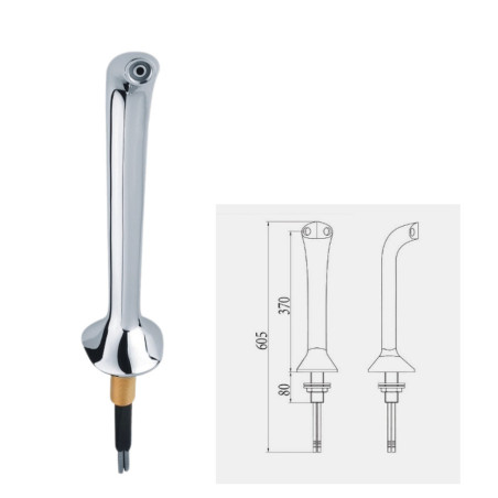 Colonne classique chromée pour pompe à bière pour 1 robinet