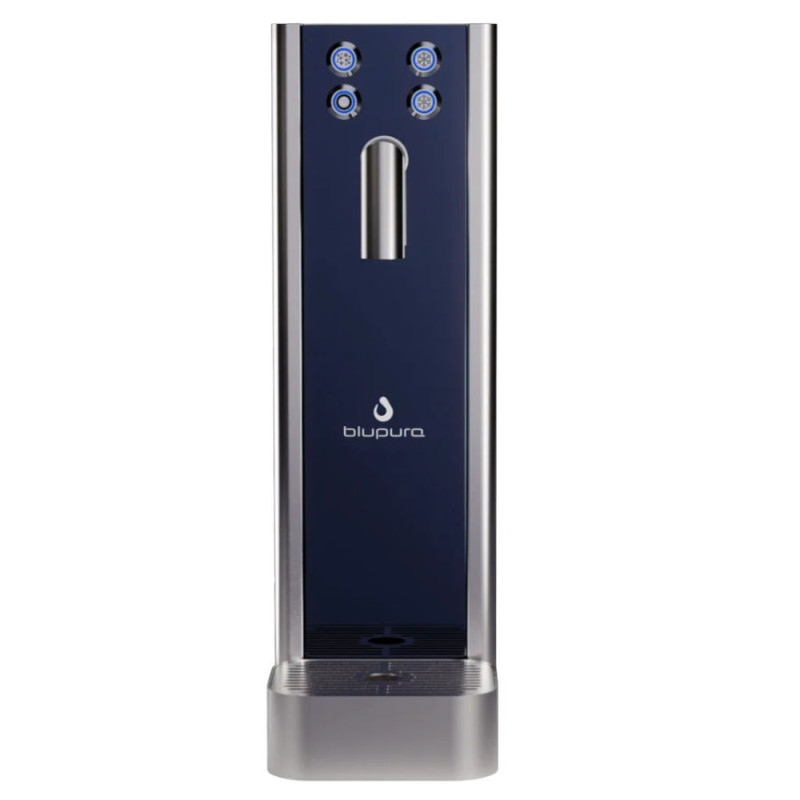 Colonne distributeur 1 bec BluGlass Tower 3W Fizz pour fontaine à eau gazeuse Blupura