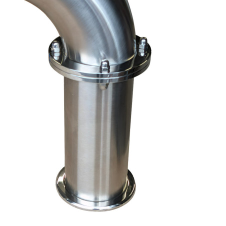 Colonne Marseille en INOX mat pour pompe à bière pour 6 robinets