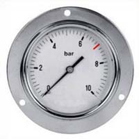 Manomètre BP base pression encastrable pour pompe à bière TOF de 0 à 7/10 Bar