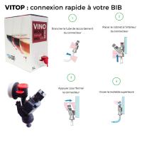Connecteur VITOP pour BIB ou Bag in Box PIECE D'ORIGINE