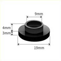 Joint noir MICRO MATIC en forme de chapeau 5/8"