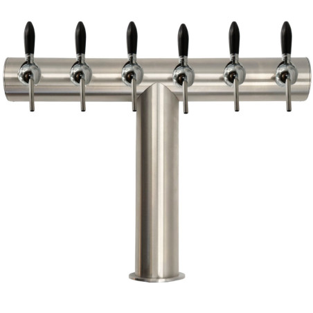 Ensemble tireuse à bière 6 robinets Berlin inox 250 L/h